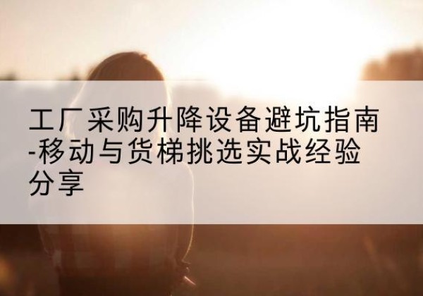 佛坪移动式升降机怎么选-工厂采购升降设备避坑指南-移动与货梯挑选实战经验分享